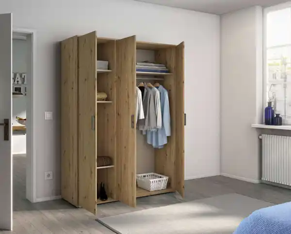 Bild 3 von Voyager Drehtürenschrank, Schrank, Eiche Artisan, 3-türig