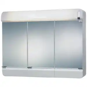 SIEPER Spiegelschrank »Alida«, 3-türig, BxH: 68,5 x 54,5 cm, beleuchtet - weiss