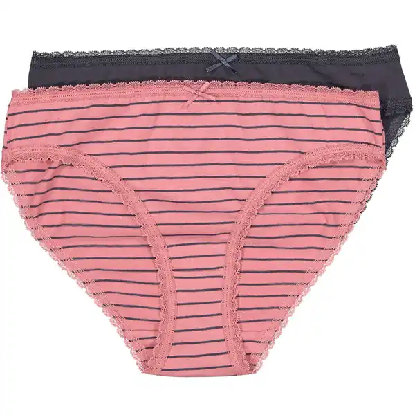 Bild 1 von Damen Bikinislip 2er-Pack, Rosa, L