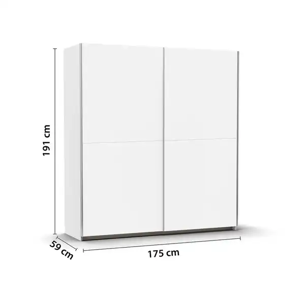 Bild 4 von Saturn Schwebetürenschrank, Schrank, Alpinweiß, 2-türig