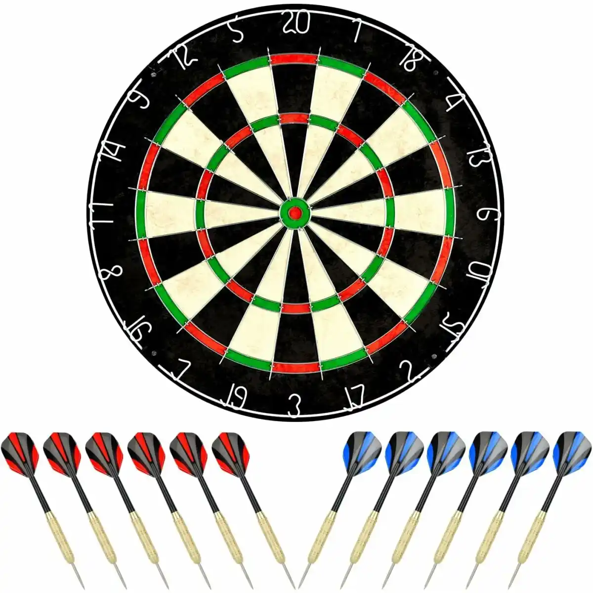 Bild 2 von Dartscheibe mit klammerfreiem Bullseye, 18 g Stahlspitze, Dartscheiben-Montagesets enthalten