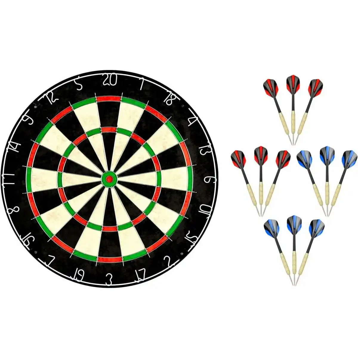 Bild 3 von Dartscheibe mit klammerfreiem Bullseye, 18 g Stahlspitze, Dartscheiben-Montagesets enthalten