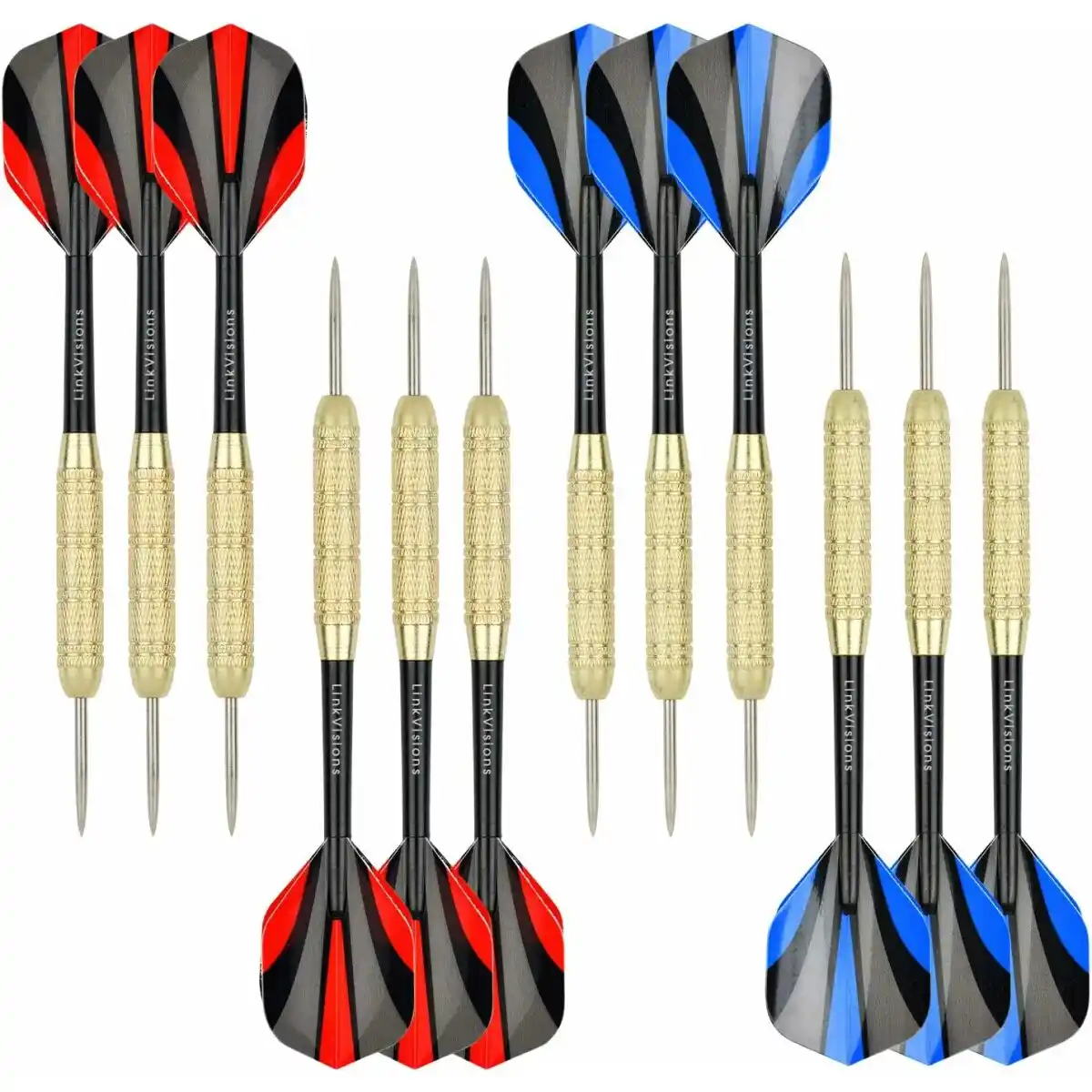 Bild 4 von Dartscheibe mit klammerfreiem Bullseye, 18 g Stahlspitze, Dartscheiben-Montagesets enthalten