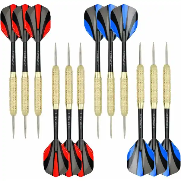 Bild 4 von Dartscheibe mit klammerfreiem Bullseye, 18 g Stahlspitze, Dartscheiben-Montagesets enthalten