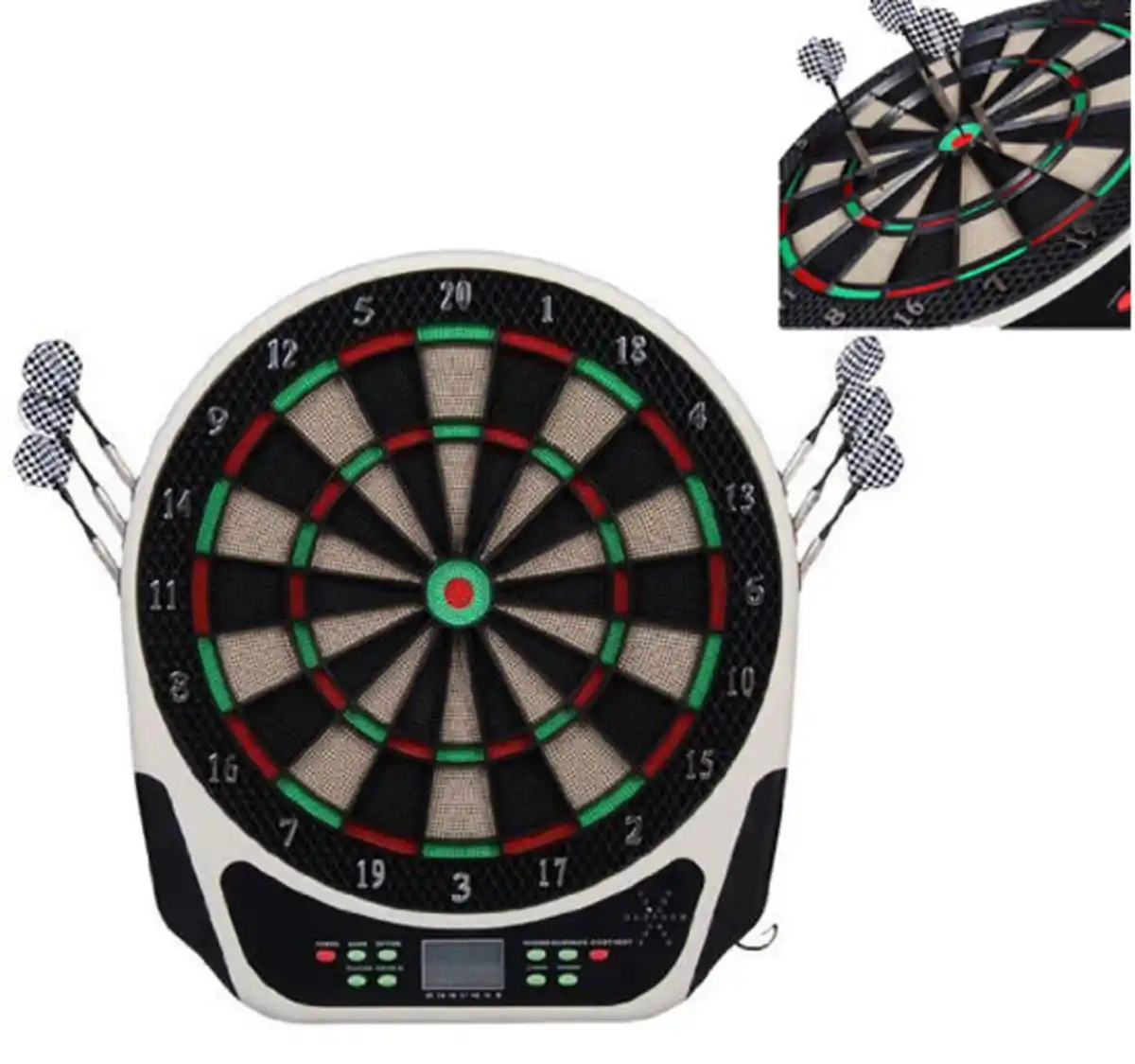 Bild 4 von Elektronische Dartscheibe mit LED-Display für 8 Spieler mehrfarbig 44L x 50B x 3,2H cm