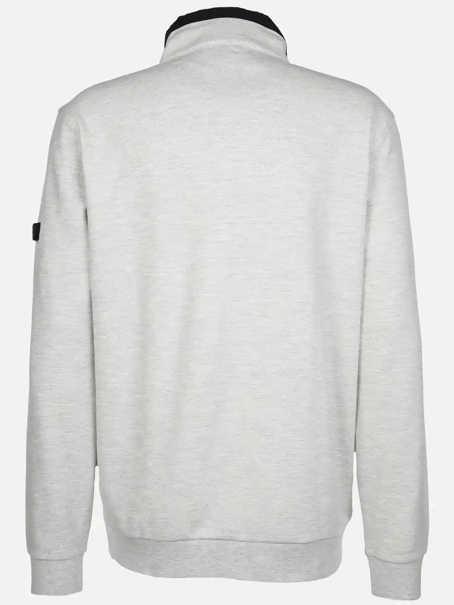 Bild 2 von Herren Sweattroyer mit kurzem Reißverschluss Weiß