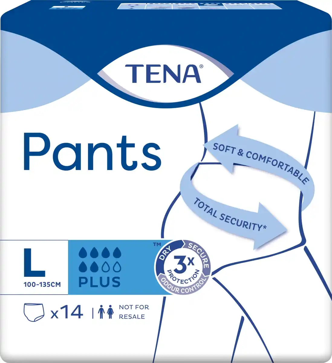 Bild 2 von TENA Windeln Inkontinenz Pants Plus L Unisex 56 Stk.