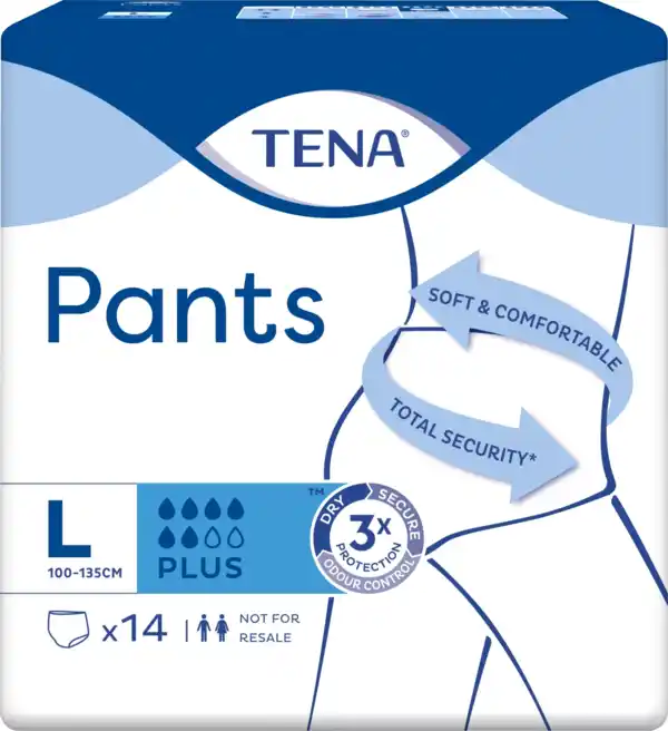 Bild 2 von TENA Windeln Inkontinenz Pants Plus L Unisex 56 Stk.