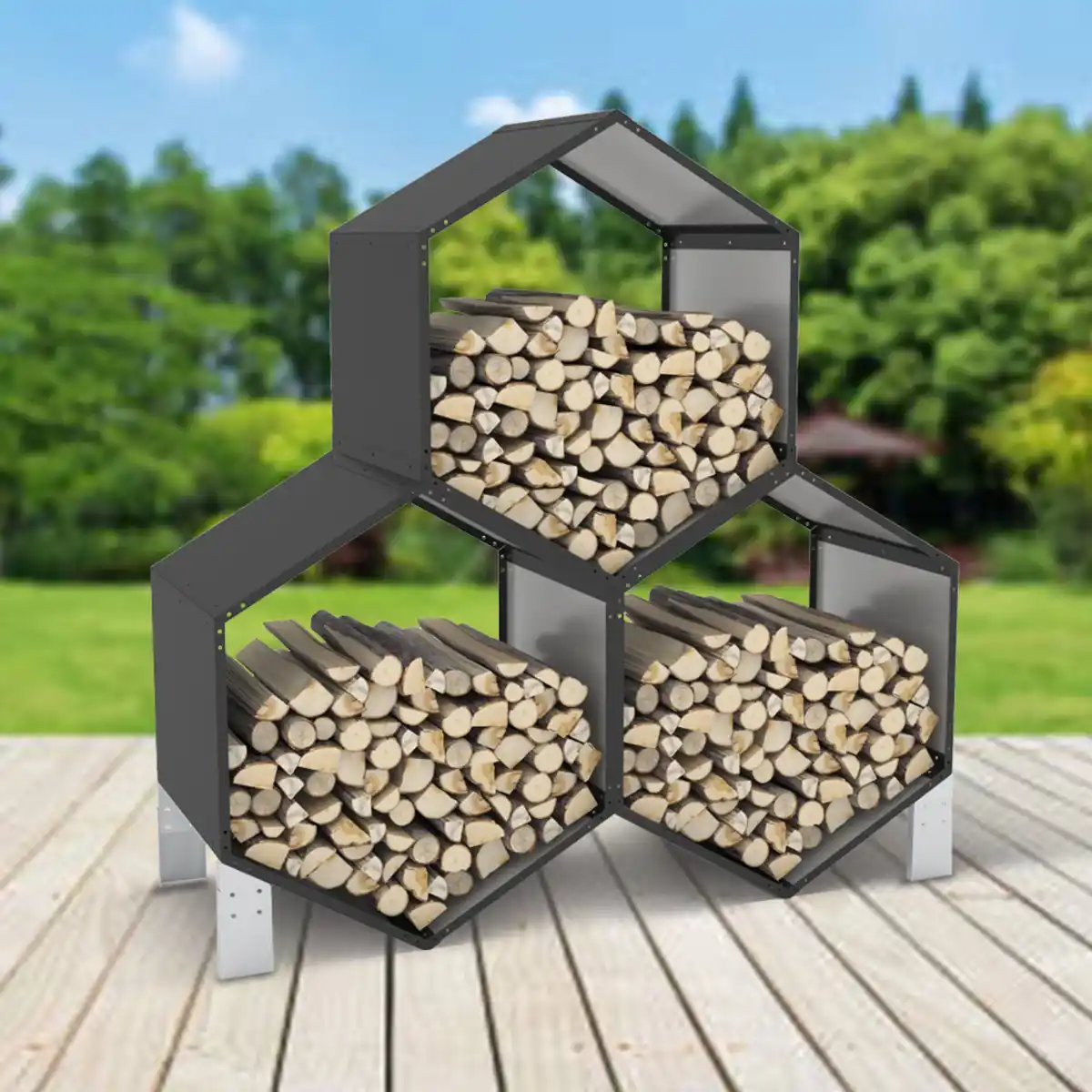 Bild 2 von Brennholzlager L161 W60x157cm