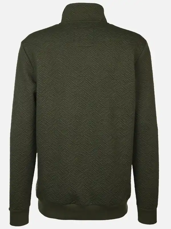 Bild 2 von Herren Sweattroyer mit hübscher Struktur Oliv