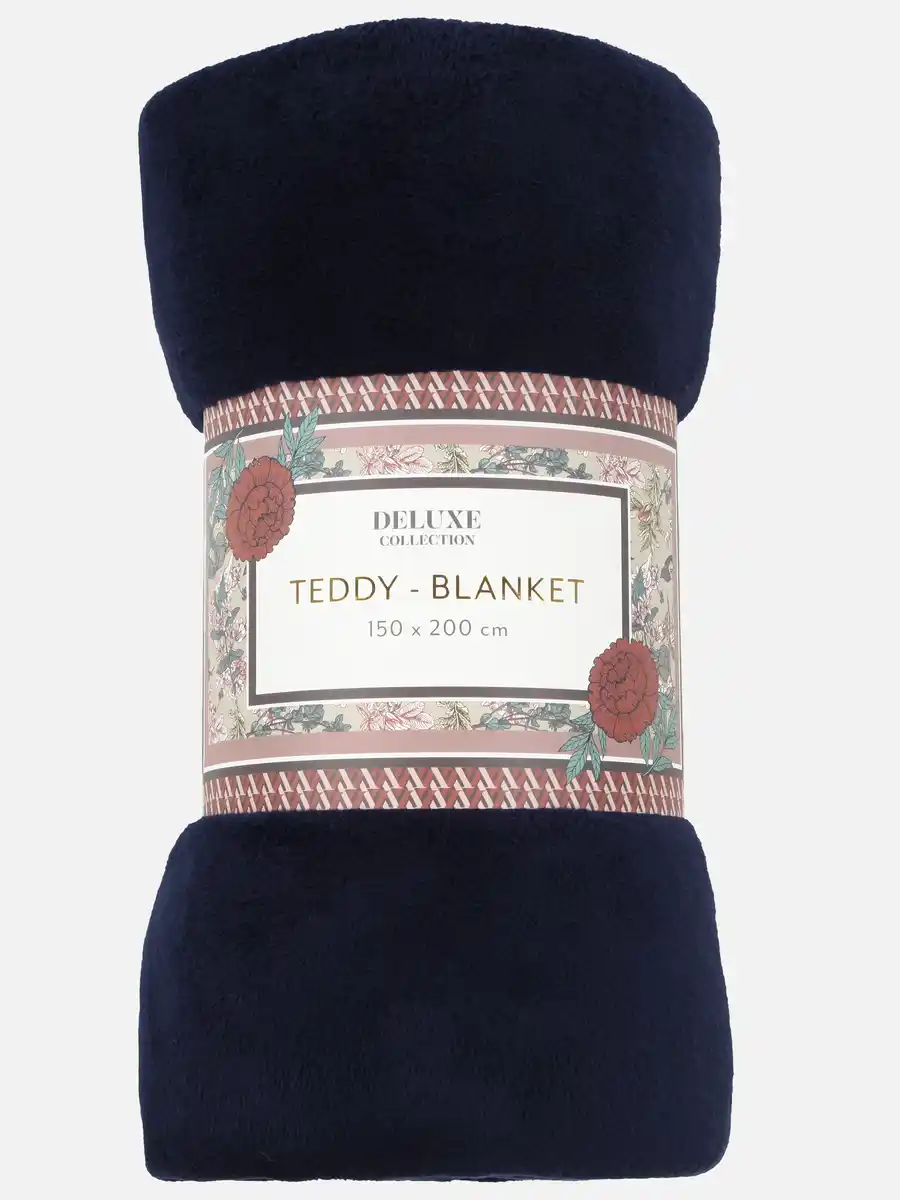 Bild 1 von Teddy Fleecedecke 150X200 cm Blau