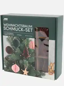 Weihnachtsbaum Schmuck-Set, 9tlg. Bunt