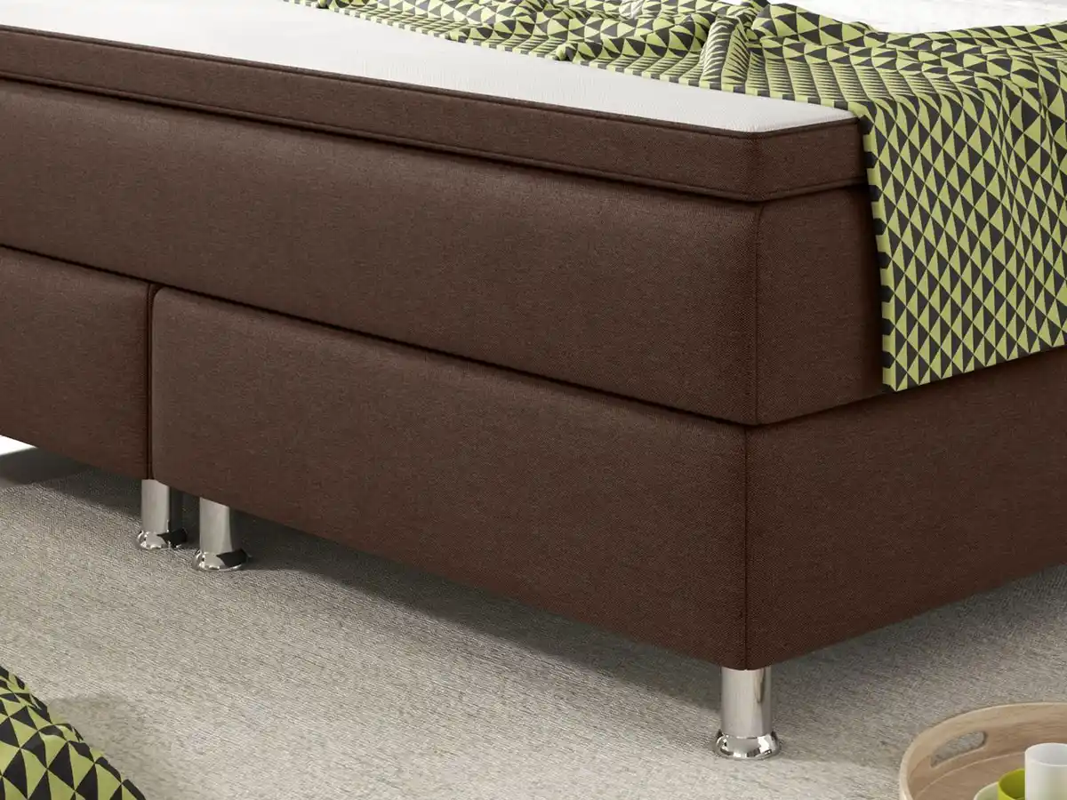 Bild 4 von Boxspringbett Köln 180x200 Webstoff Braun