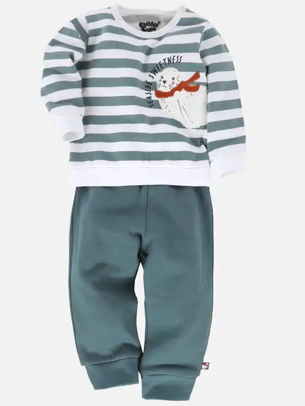 Bild 1 von Baby Jungen Set bestehend aus Sweatshirt und Hose Blau