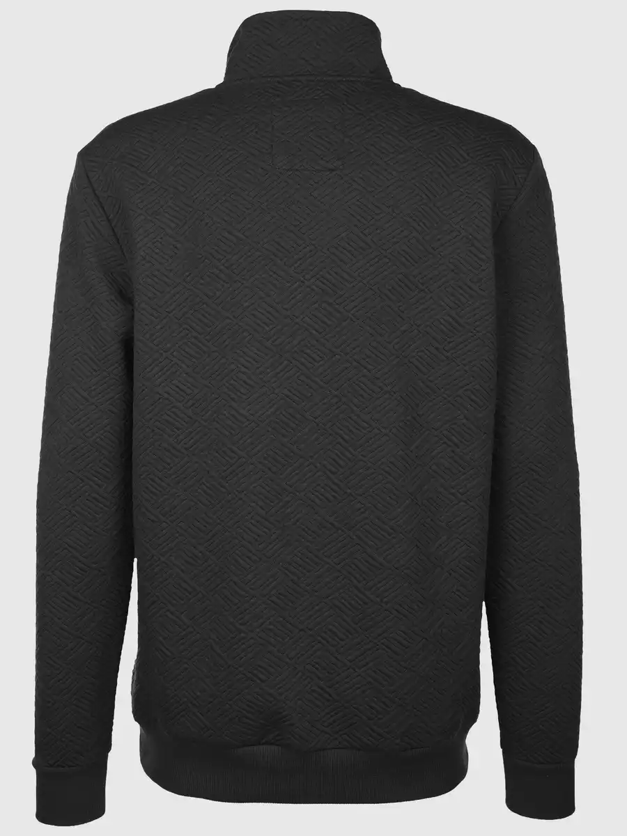 Bild 2 von Herren Sweattroyer mit hübscher Struktur Schwarz