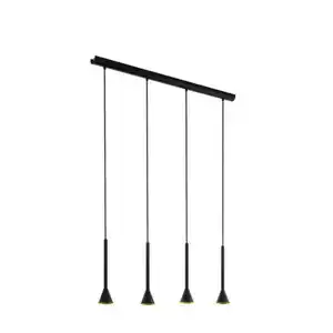 EGLO Hängeleuchte »CORTADERAS«, Stahl - schwarz | goldfarben