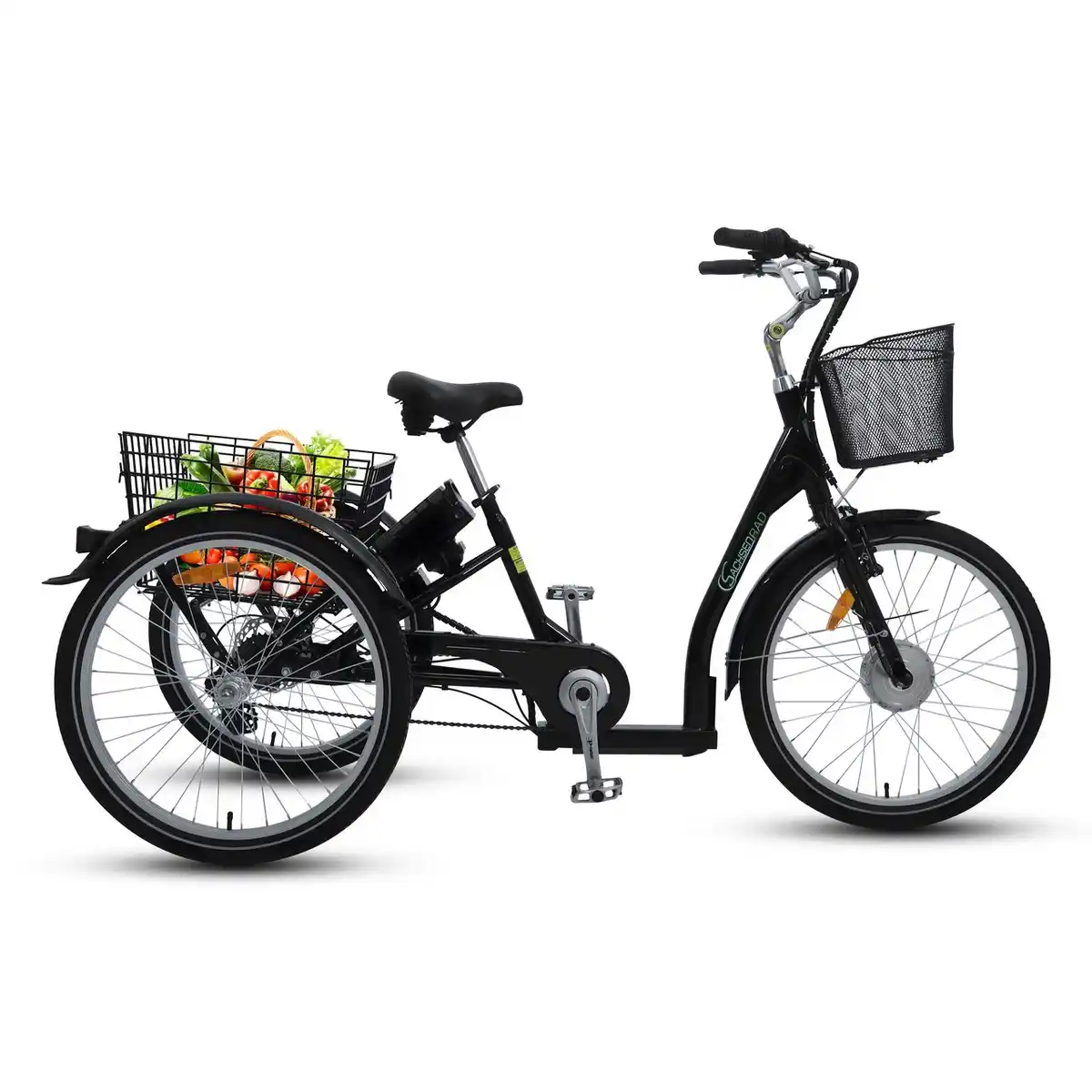 Bild 2 von SachsenRad Lastenrad Dreirad T3A Trio mit Alarmanlage, Klapprad