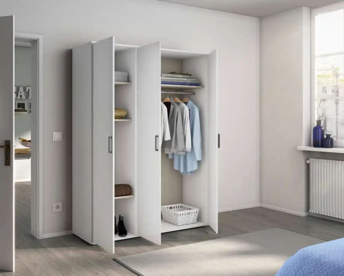 Bild 3 von Voyager Drehtürenschrank, Schrank, Alpinweiß, 3-türig