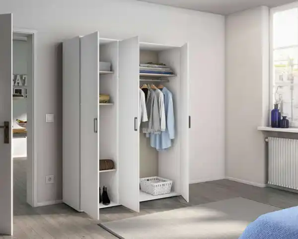 Bild 3 von Voyager Drehtürenschrank, Schrank, Alpinweiß, 3-türig