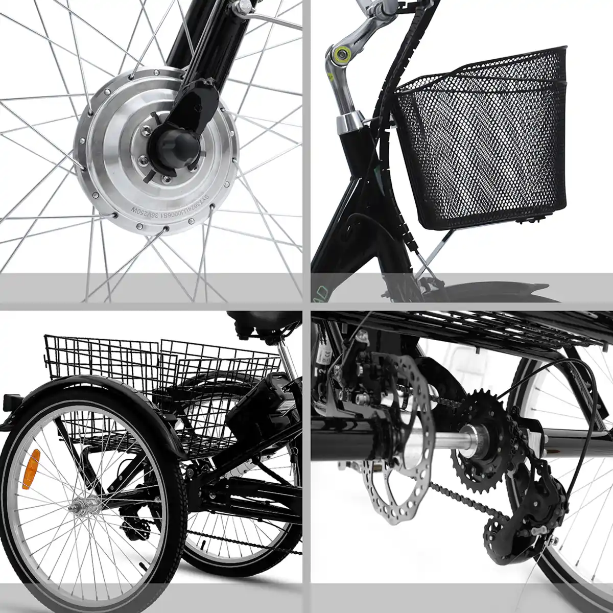 Bild 3 von SachsenRad Lastenrad Dreirad T3A Trio mit Alarmanlage, Klapprad