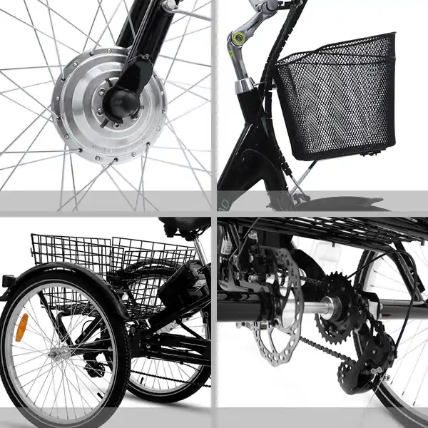 Bild 3 von SachsenRad Lastenrad Dreirad T3A Trio mit Alarmanlage, Klapprad