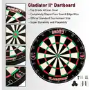 Bild 3 von Dartscheibe Steeldart, Profi mit 6 Dartpfeile Metallspitze, Schutzring Eva Dartboard Surround