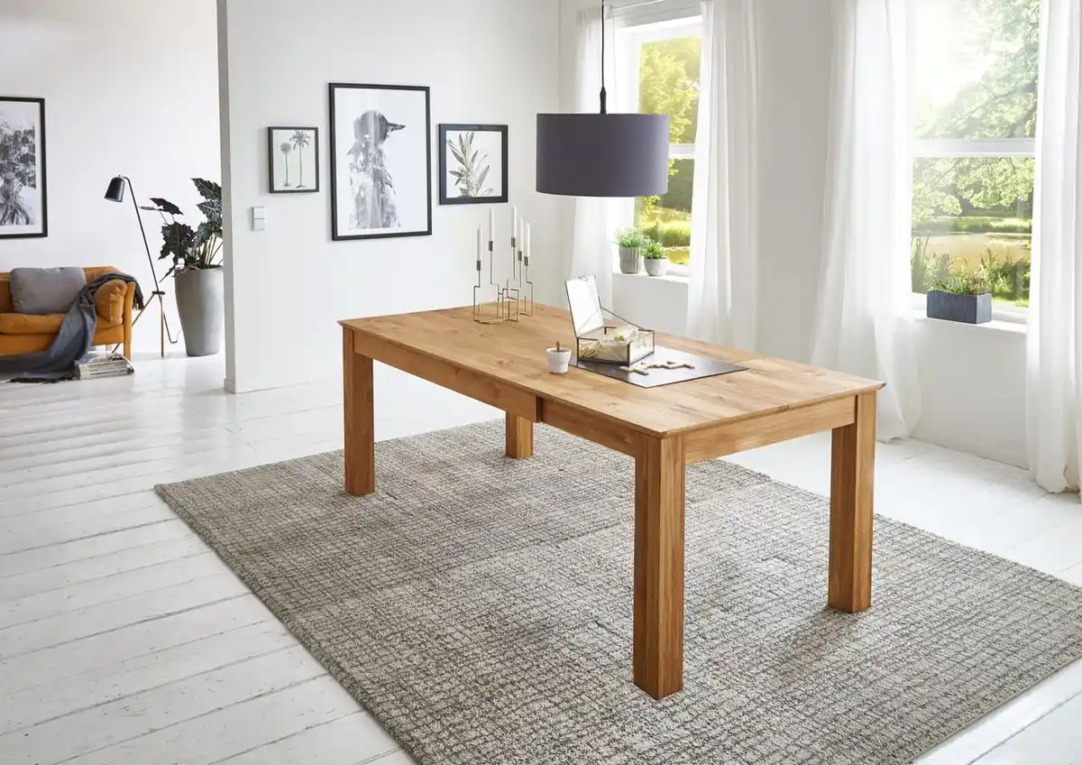 Bild 3 von Esstisch Familia in Wildeiche massiv, ausziehbar