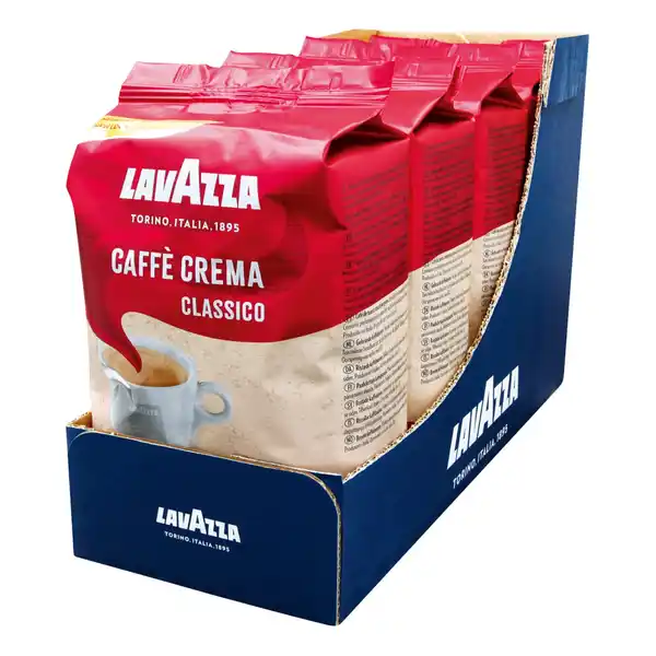 Bild 1 von Lavazza, ganze Kaffeebohnen Kaffee Crema Classico 1 kg, 4er Pack