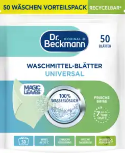 Dr. Beckmann Magic Leaves Waschmittel-Blätter Universal 50 WL