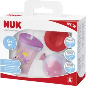 NUK Trinklernset pink