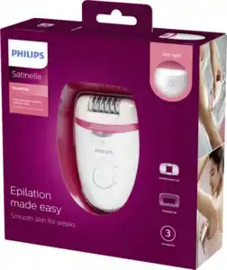 PHILIPS Epilierer Satinelle Essential BRE255/00 - mit Kabel & Licht