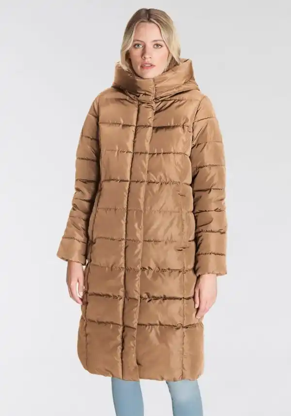 Bild 1 von ONLY Steppmantel ONLTINA PUFFER X LONG COAT OTW mit Kapuze