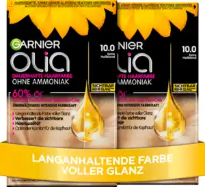 Garnier Olia Dauerhafte Haarfarbe Coloration 10.0 Extra Hellblond Vorteilsset