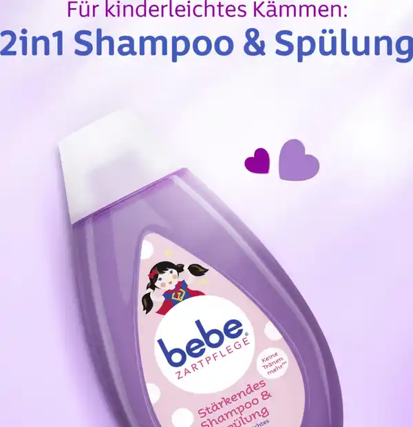 Bild 4 von bebe ZARTPFLEGE Stärkendes Shampoo und Spülung, 300 ml