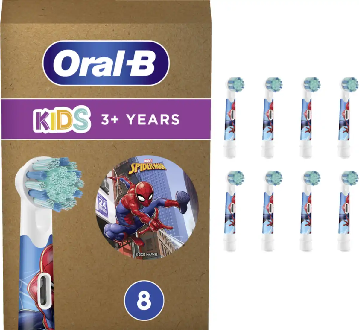 Bild 1 von Oral-B Aufsteckbürsten Kids Spiderman