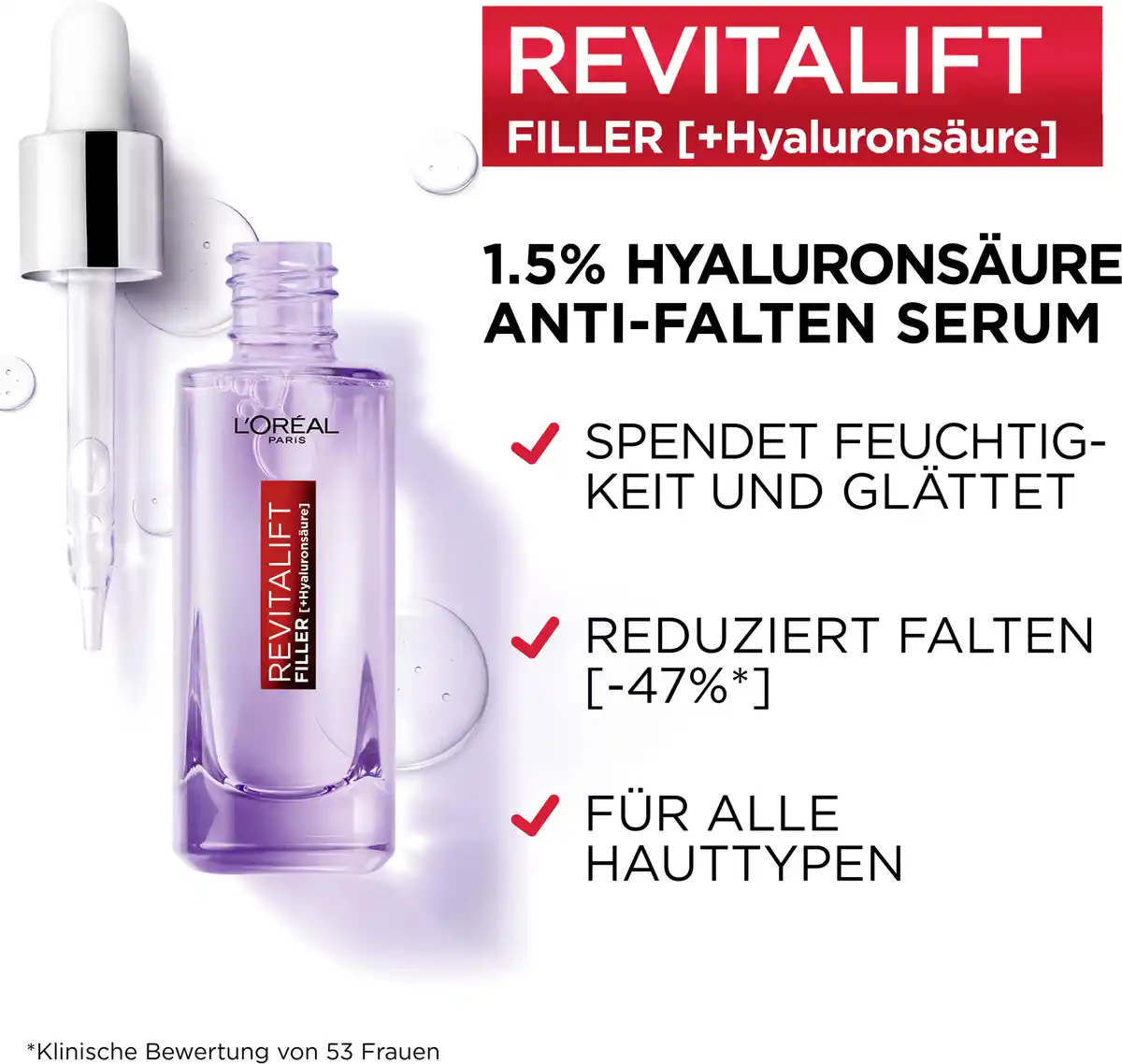 Bild 3 von L’Oréal Paris Revitalift Filler Anti-Falten Serum, 50 ml