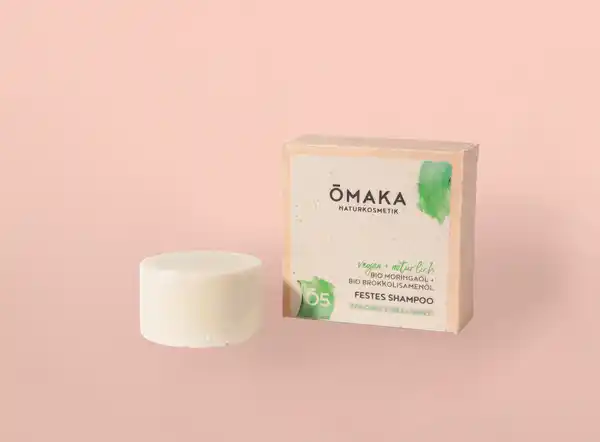 Bild 2 von ŌMAKA Festes Shampoo BIO Moringaöl & BIO Brokkolisamenöl, 50 g