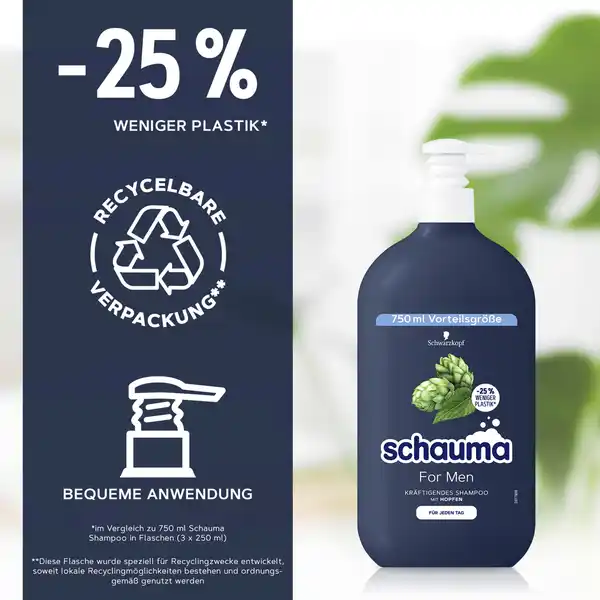 Bild 4 von Schauma Shampoo For Men Vorteilsgröße, 750 ml