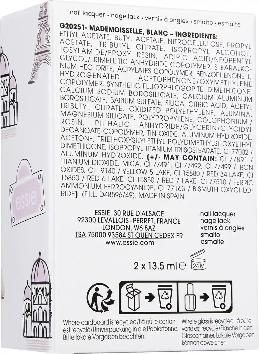 Bild 2 von essie Nagellack Nailart Set french maniküre, 27 ml