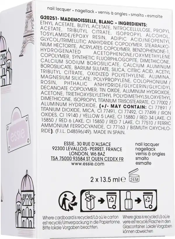 Bild 2 von essie Nagellack Nailart Set french maniküre, 27 ml