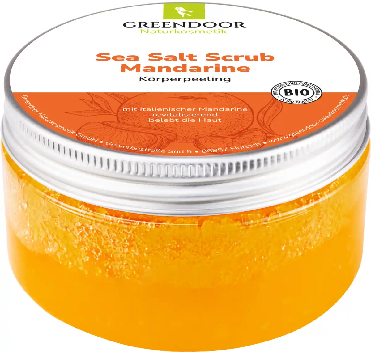 Bild 1 von GREENDOOR Sea Salt Scrub Mandarine, 280 g