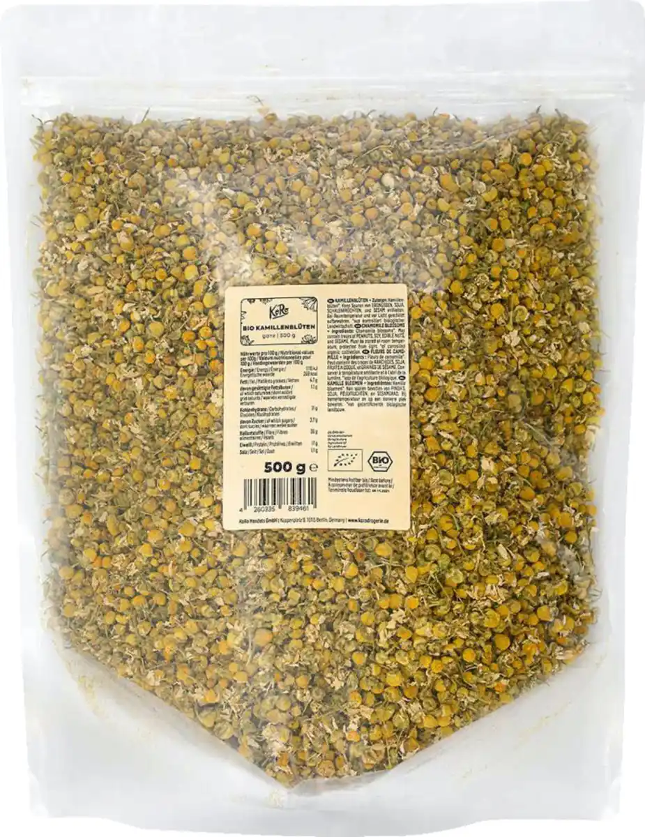 Bild 1 von KoRo Bio Kamillenblüten ganz, 500 g