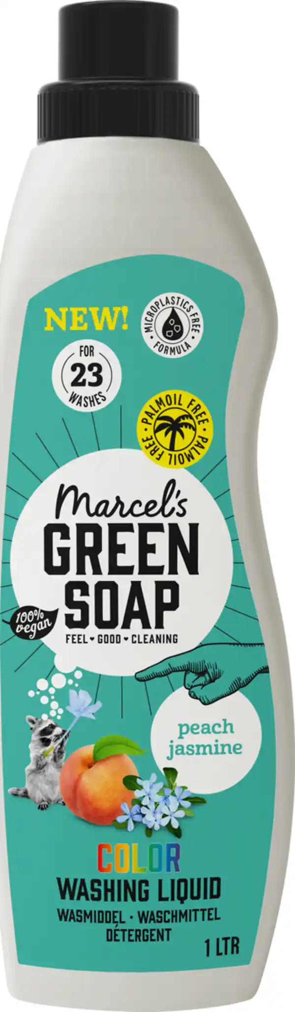 Bild 1 von Marcel's Green Soap Colorwaschmittel Flüssig Pfirsich & Blue Jasmin 23 WL