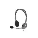 Bild 1 von Logitech H110 Kabelgebundenes Beidseitiges Headset Stereo 3,5mm Klinke Silber