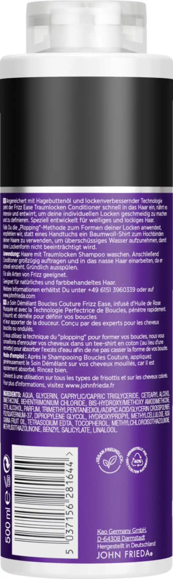 Bild 2 von JOHN FRIEDA FRIZZ ease Traumlocken Conditioner, 500 ml
