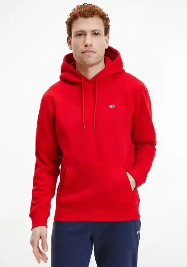 Bild 1 von Tommy Jeans Kapuzensweatshirt TJM REGULAR FLEECE HOODIE (1-tlg) mit wärmend weicher Innenseite, Rot