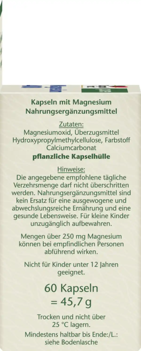 Bild 2 von Doppelherz pure Magnesium 400 Kapseln