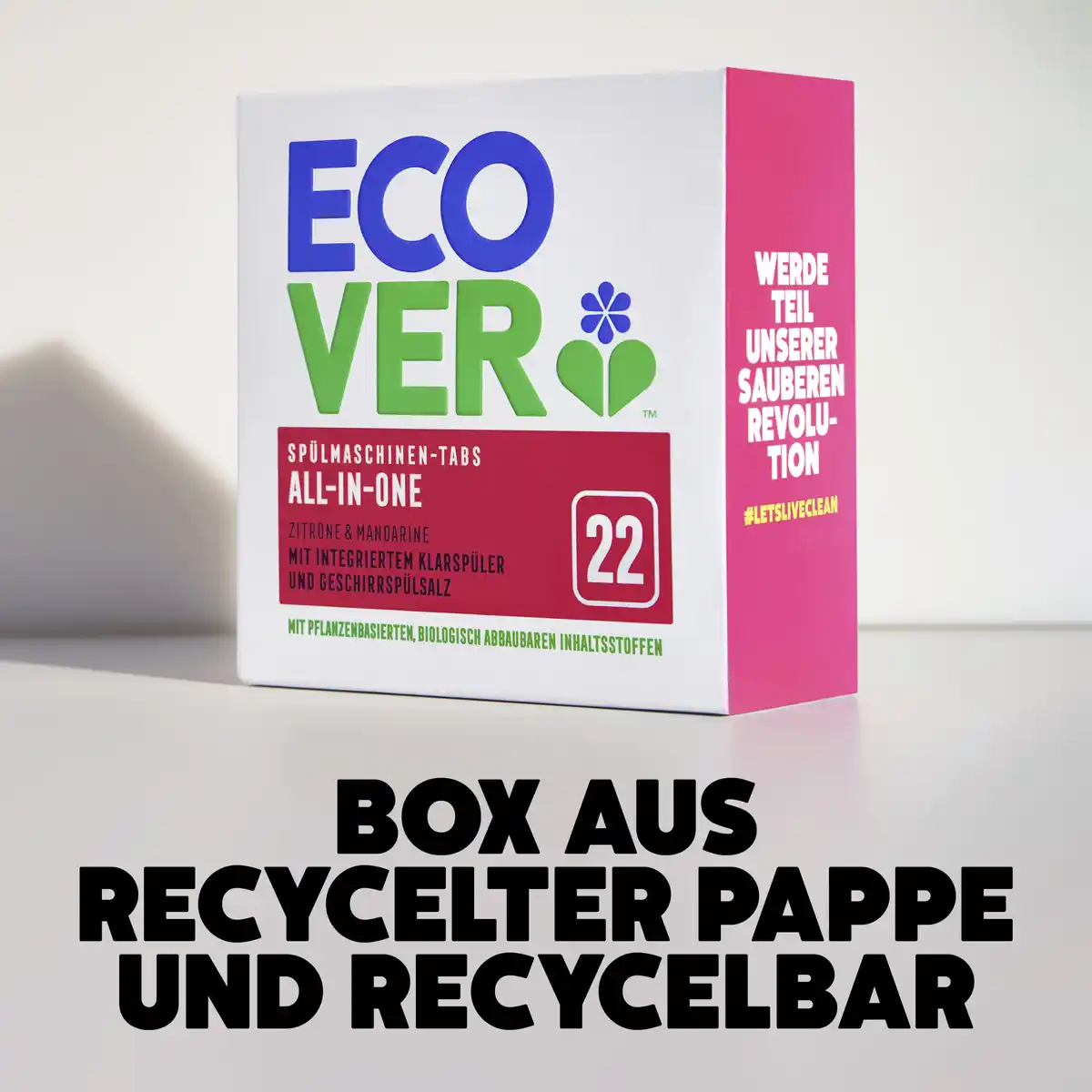 Bild 4 von Ecover Spülmaschinen-Tabs All-in-One Zitrone & Mandarine, 440 g