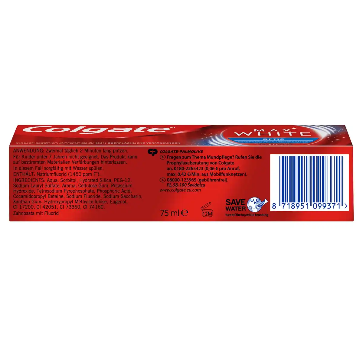 Bild 3 von Colgate Max White Optic Zahnpasta, 75 ml