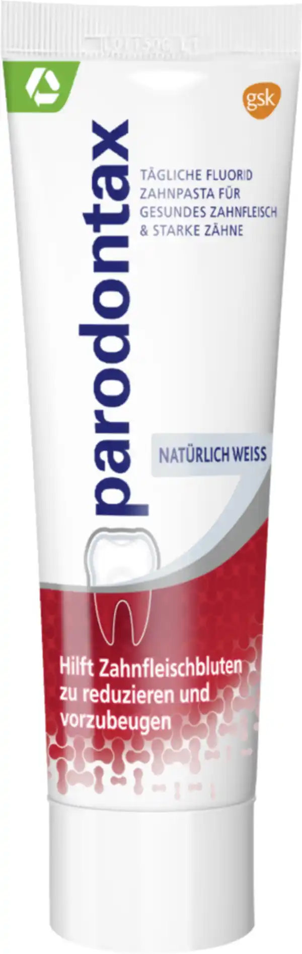Bild 2 von Parodontax Natürlich Weiss Zahncreme, 75 ml